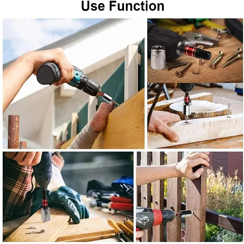 Socket Impact Driver Extension Adapter Extended Converter Electric Drill Hex To High Speed Nut Male Square Wrench Power Tool