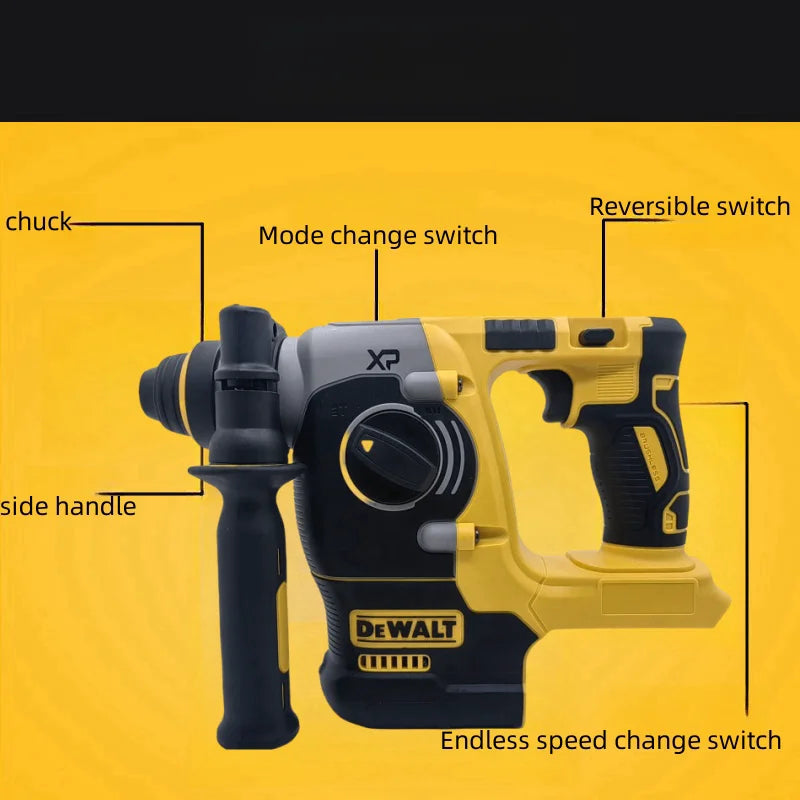 DEWALT Rotary Hammer Drill 18V/20V MAX SDS Brushless 1in PLUS L-Shape Carpentry Impact Drill Bare Tool