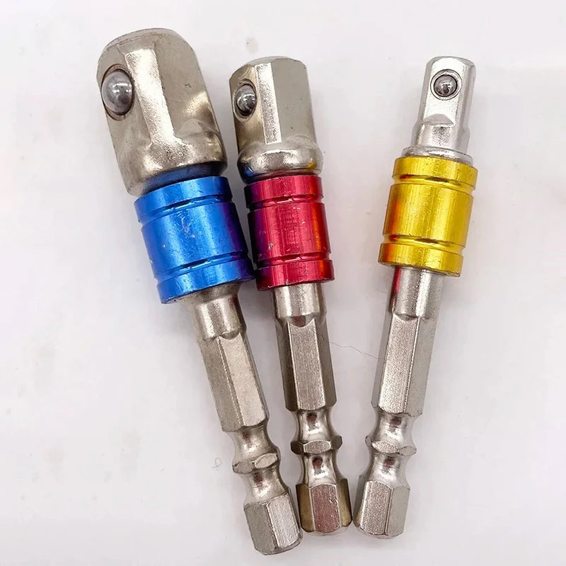 Socket Impact Driver Extension Adapter Extended Converter Electric Drill Hex To High Speed Nut Male Square Wrench Power Tool