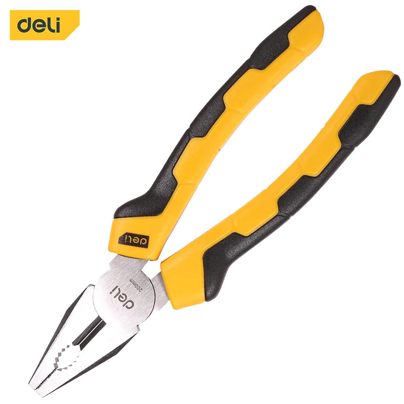 Deli Universal Wire Cutter Combination Pliers Diagonal Pliers Needle Pliers Professional Electrician Plier Hardware Hand Tools
