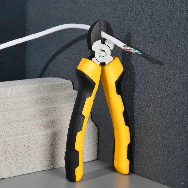 Deli Universal Wire Cutter Combination Pliers Diagonal Pliers Needle Pliers Professional Electrician Plier Hardware Hand Tools