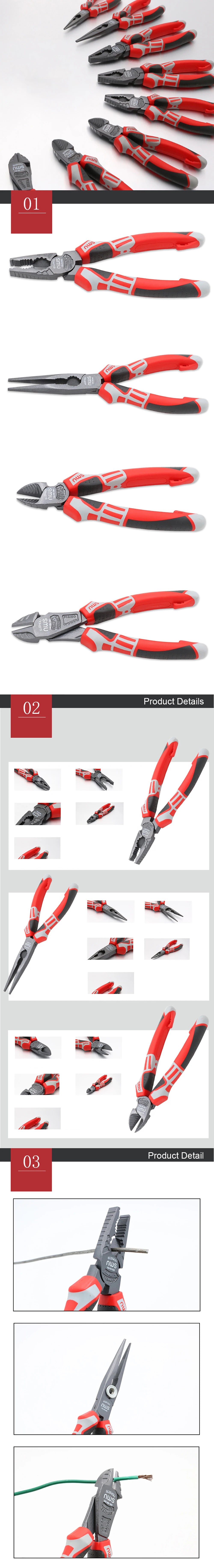 Universal Wire Cutter Needle Nose Crimping Plier Electrician Working Hardware Diagonal Pliers