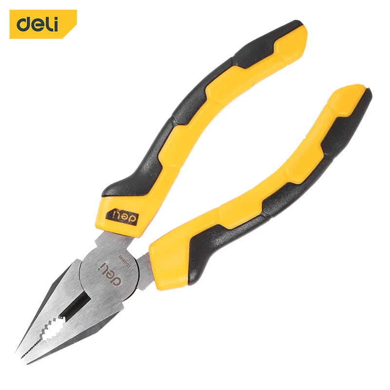 Deli Universal Wire Cutter Combination Pliers Diagonal Pliers Needle Pliers Professional Electrician Plier Hardware Hand Tools