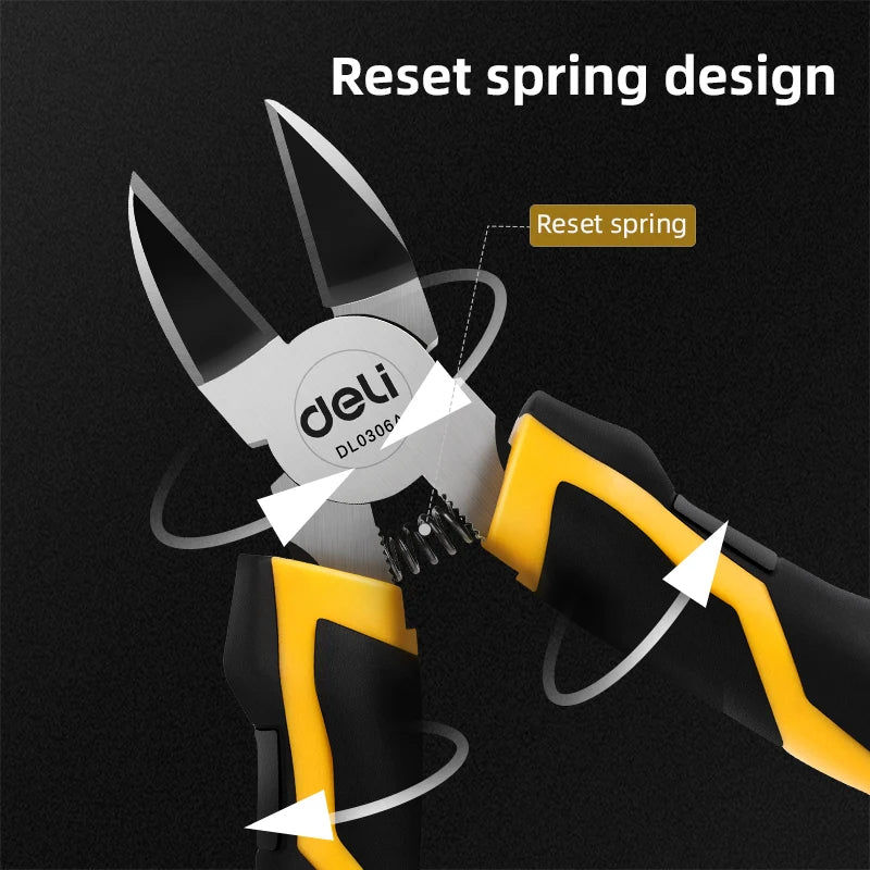 Deli Universal Wire Cutter Combination Pliers Diagonal Pliers Needle Pliers Professional Electrician Plier Hardware Hand Tools