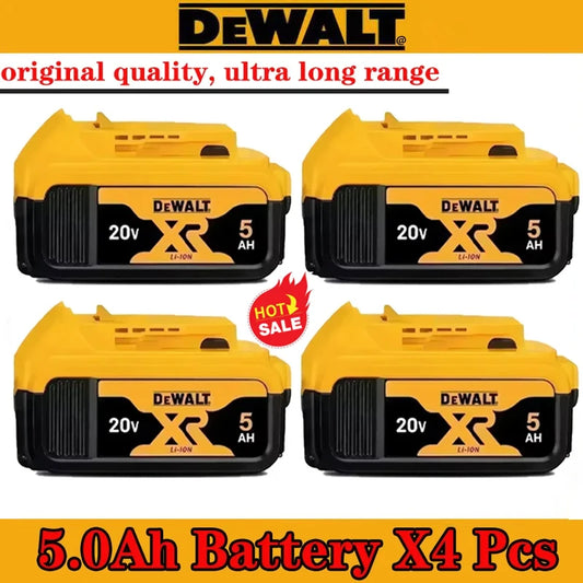 100% Genuine Dewalt 20V Battery, 2AH 5AH 6AH Rechargeable Lithium Ion Battery, Dewalt DCB200 Power Tool Replacement Battery